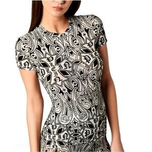 Philipp Plein Women's Nude Pink Gothic Plein Tulle Sexy Pure Fit T-Shirt Size M